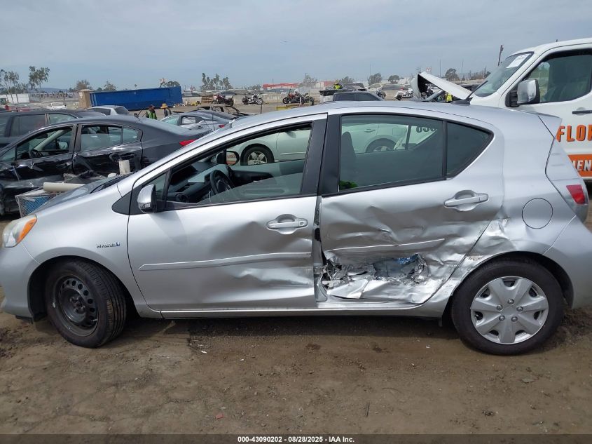 2012 Toyota Prius C Three VIN: JTDKDTB35C1016800 Lot: 43090202