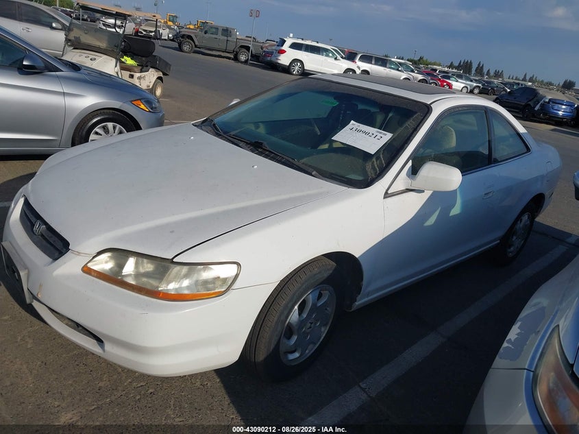 1999 Honda Accord Ex white coupe gasoline 1HGCG3278XA021639 photo #3