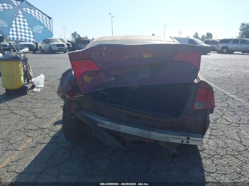 2008 Honda Civic Lx VIN: 1HGFA16588L012148 Lot: 43090363