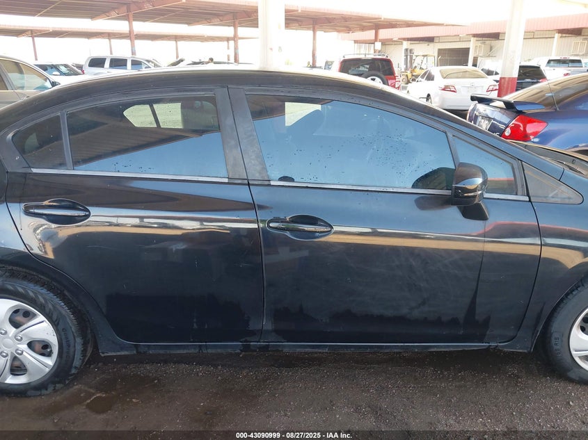 2014 Honda Civic Lx VIN: 2HGFB2F57EH512409 Lot: 43090999