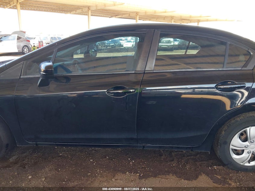 2014 Honda Civic Lx VIN: 2HGFB2F57EH512409 Lot: 43090999