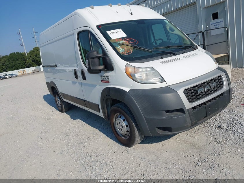 Vin: 3c6trvcg2ke521540, lot: 43585284, ram promaster 2500 high roof 136 wb 2019 img_1