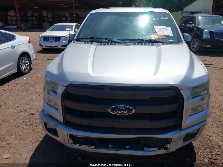 2016 Ford F-150 Lariat VIN: 1FTEW1CGXGKE38798 Lot: 43091069