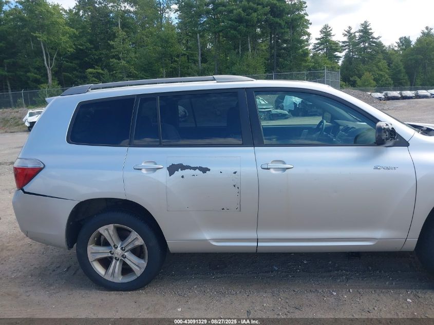 2008 Toyota Highlander Sport VIN: JTEES43A582107097 Lot: 43091329