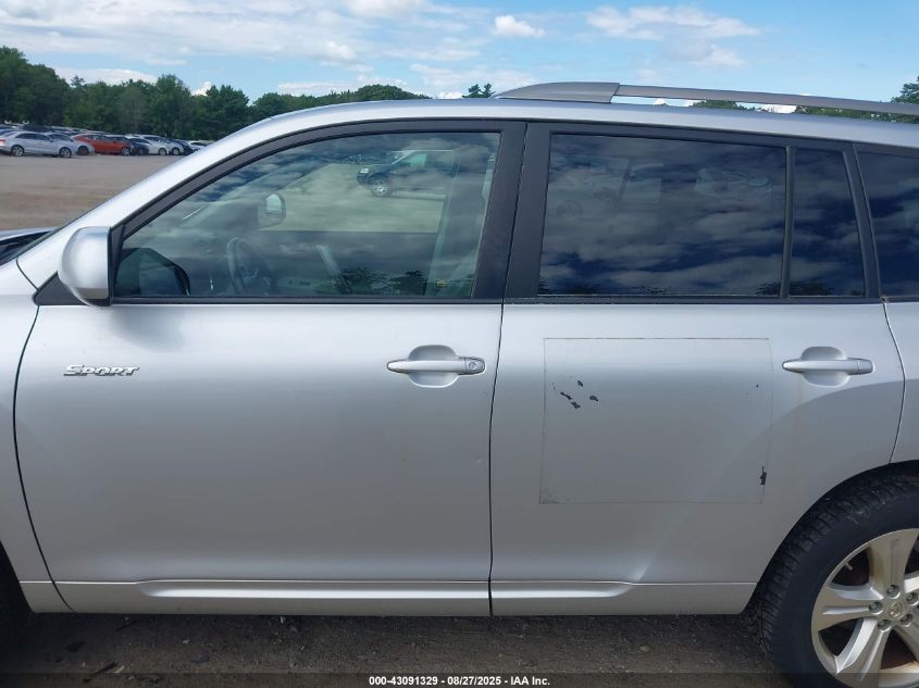 2008 Toyota Highlander Sport VIN: JTEES43A582107097 Lot: 43091329