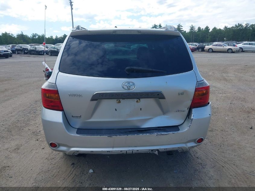 2008 Toyota Highlander Sport VIN: JTEES43A582107097 Lot: 43091329