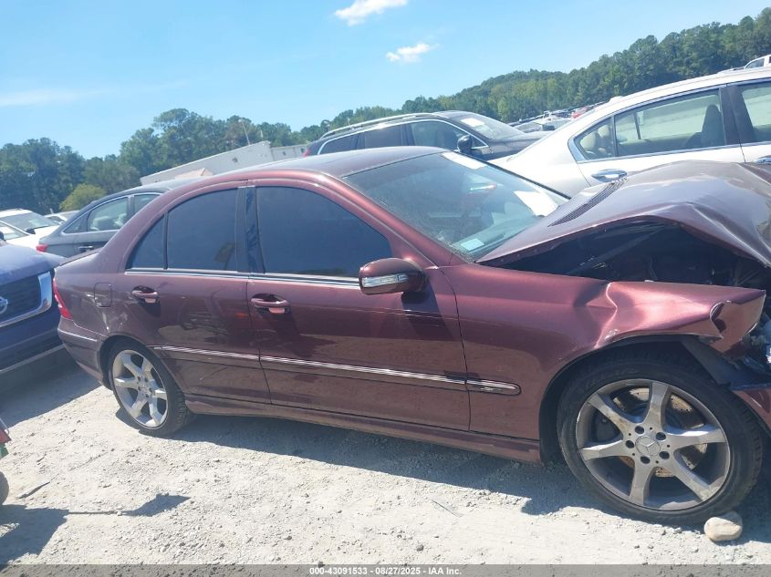 2007 Mercedes-Benz C 230 Sport VIN: WDBRF52H87F917019 Lot: 43091533