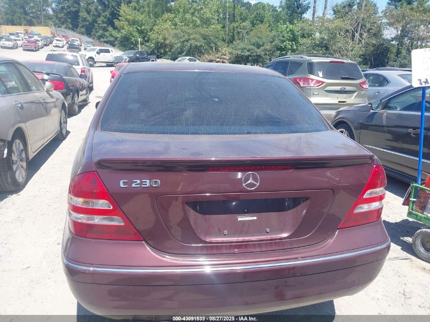 2007 Mercedes-Benz C 230 Sport VIN: WDBRF52H87F917019 Lot: 43091533