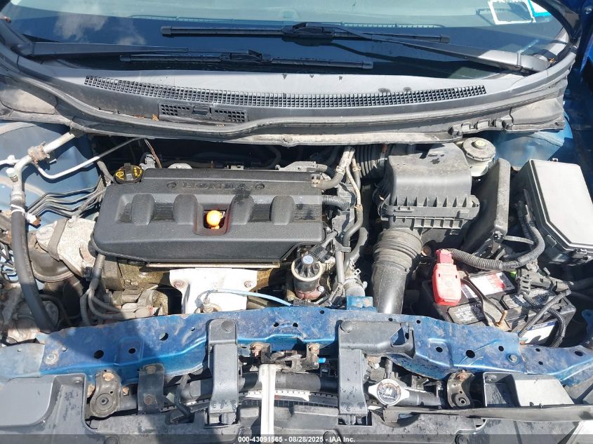 2012 Honda Civic Lx VIN: 2HGFB2F59CH514529 Lot: 43091565