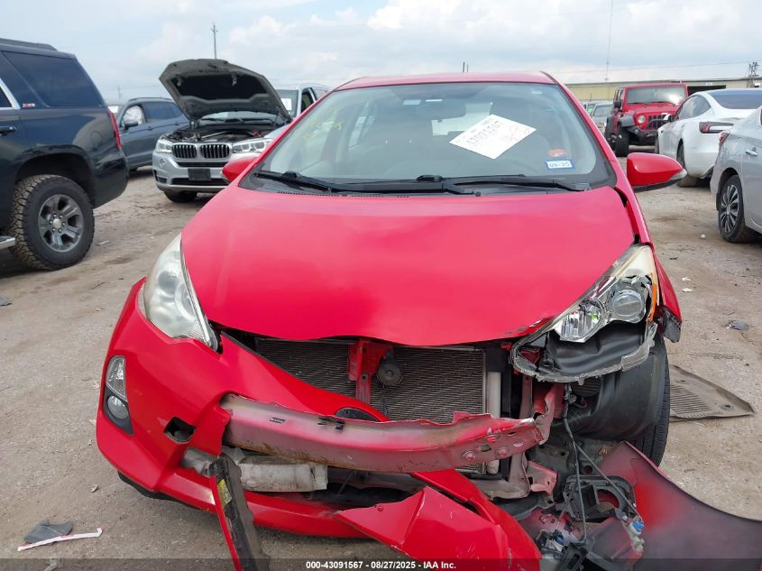 2012 Toyota Prius C Four VIN: JTDKDTB36C1506257 Lot: 43091567