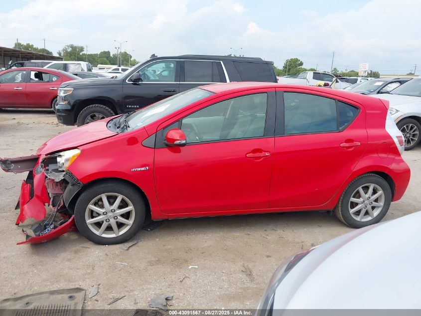 2012 Toyota Prius C Four VIN: JTDKDTB36C1506257 Lot: 43091567