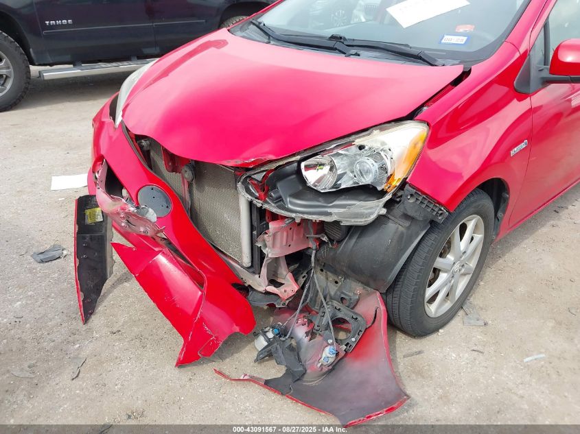 2012 Toyota Prius C Four VIN: JTDKDTB36C1506257 Lot: 43091567