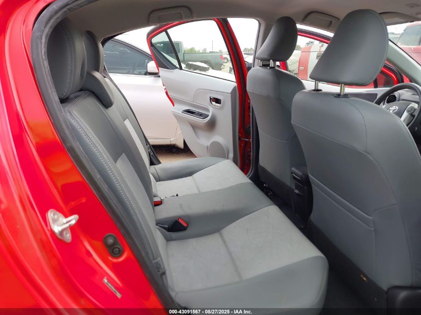 2012 Toyota Prius C Four VIN: JTDKDTB36C1506257 Lot: 43091567