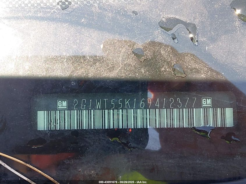 2006 Chevrolet Impala Lt VIN: 2G1WT55K169412377 Lot: 43091676