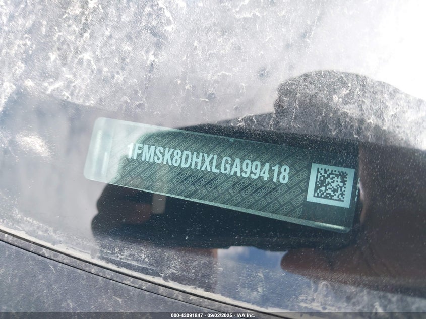 2020 FORD EXPLORER XLT - 1FMSK8DHXLGA99418