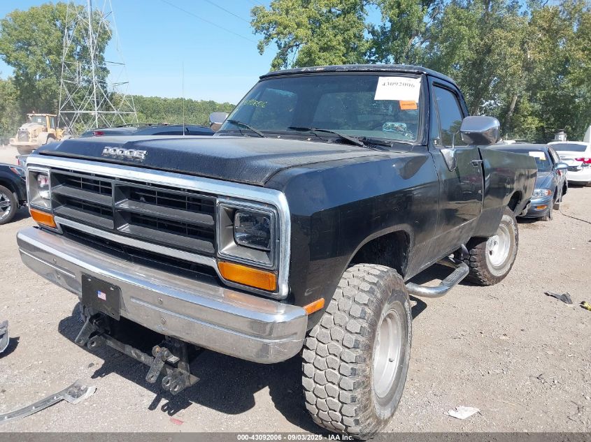 DODGE W-SERIES 1990 1B7KM26Z7LS621601 Photo 2