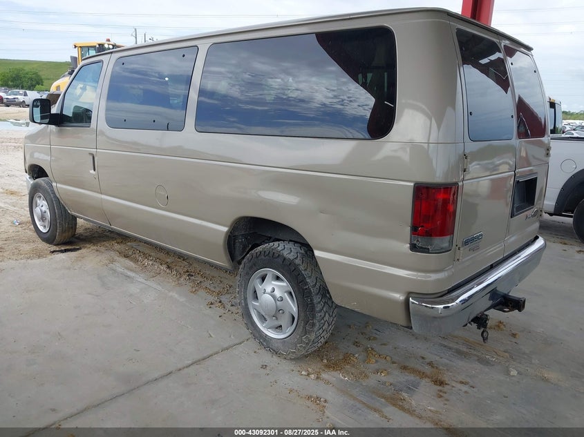 2012 Ford E-350 Super Duty Xlt beige wagon gasoline 1FBNE3BL1CDB00173 photo #4