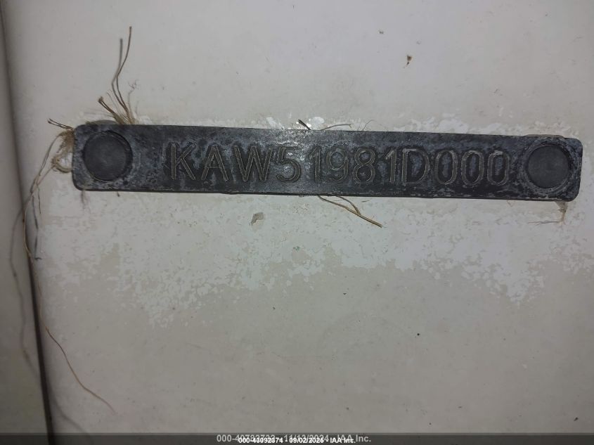 1997 Kawasaki Jet Ski 1100Zxi VIN: KAWK50102G697 Lot: 43092374