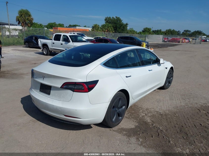 5YJ3E1EA9KF485913 2019 Tesla Model 3 LONG RANGE MID RANGE STANDARD RANGE STANDARD RANGE PLUS White