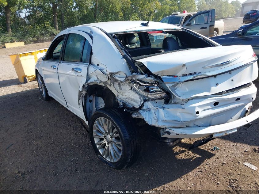 2012 Chrysler 200 Limited VIN: 1C3CCBCBXCN242075 Lot: 43092722