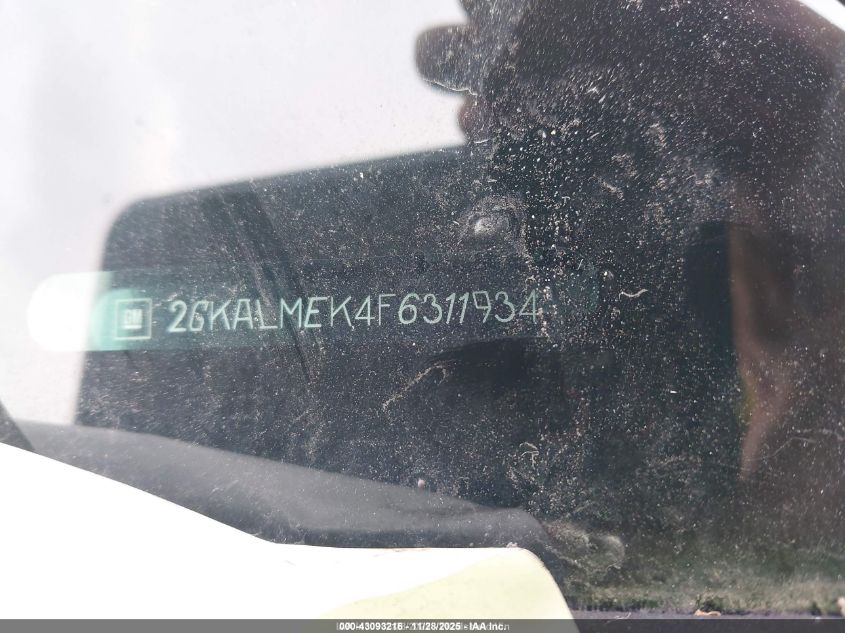 2015 GMC Terrain Sle-1 VIN: 2GKALMEK4F6311934 Lot: 43093216