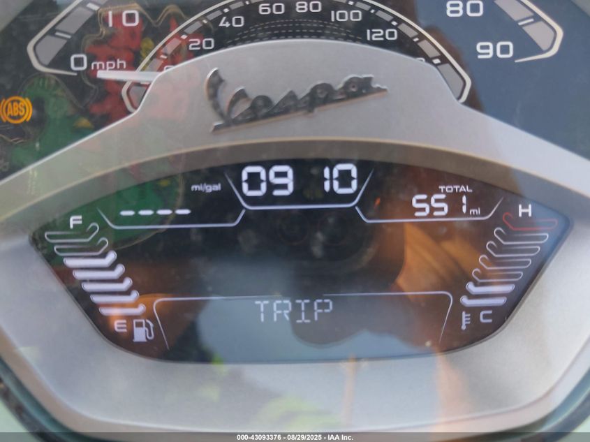 2024 Vespa Primavera/Sprint 150 VIN: ZAPMD18G2R5100841 Lot: 43093376