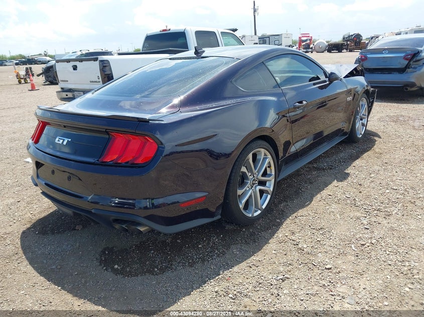 2022 Ford Mustang 5.0 Gt Premium Fastback Purple Lot 111043094280 Vin 1FA6P8CF6N5147556