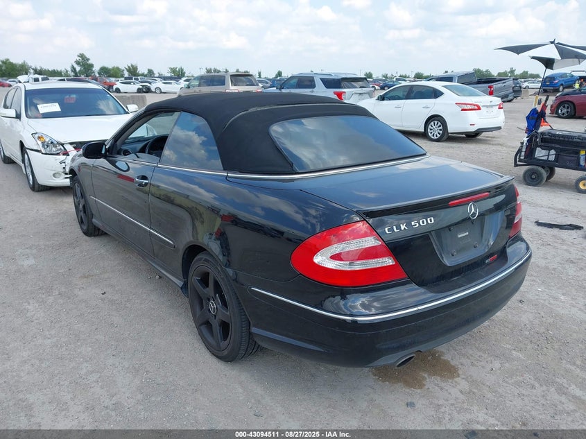 2005 Mercedes-Benz Clk 500 black cabrio gasoline WDBTK75J25F144377 photo #4