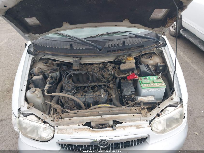 2000 Mercury Villager VIN: 4M2XV11T1YDJ25957 Lot: 43094974