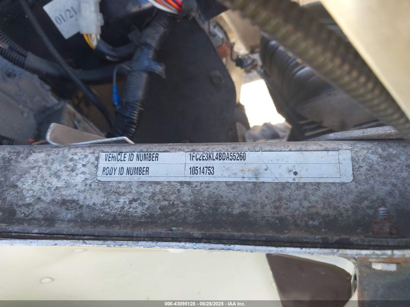 2011 Ford E-350 Stripped VIN: 1FC2E3KL4BDA55260 Lot: 43095128