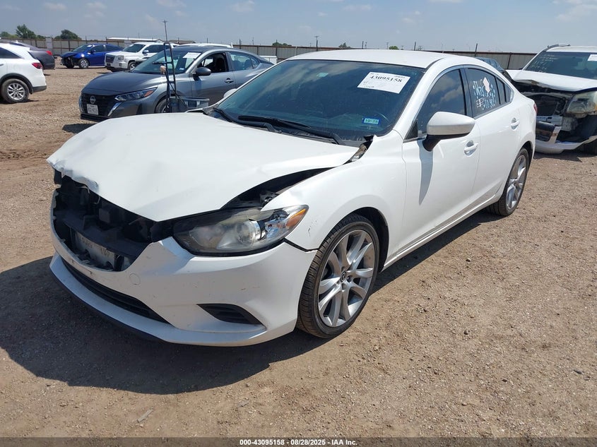 Vin: jm1gj1v54g1483728, lot: 43589427, mazda mazda6 i touring 20162