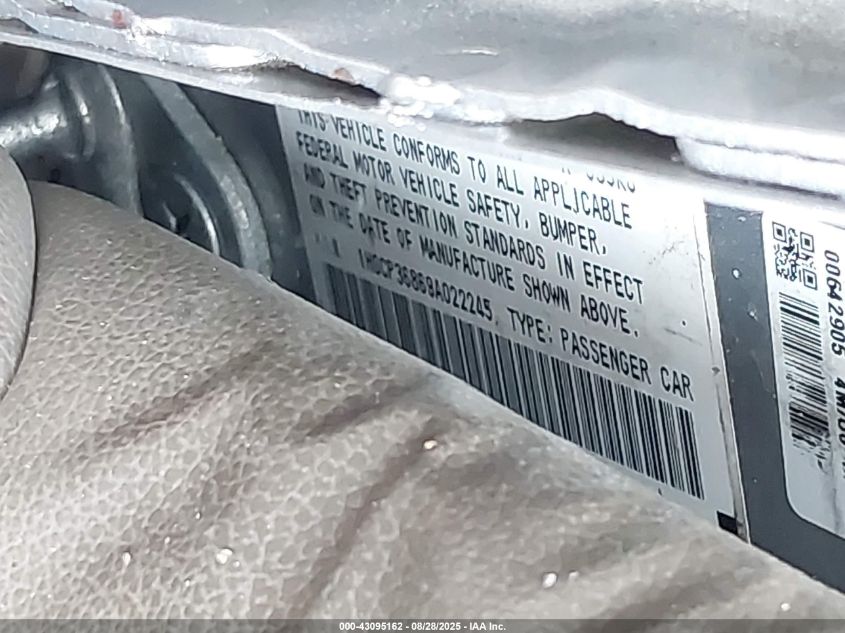 2009 Honda Accord 3.5 Ex-L VIN: 1HGCP36869A022245 Lot: 43095162