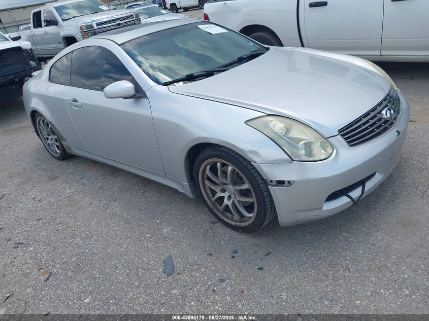 2007 Infiniti G35 silver coupe gasoline JNKCV54E87M900681 photo #1