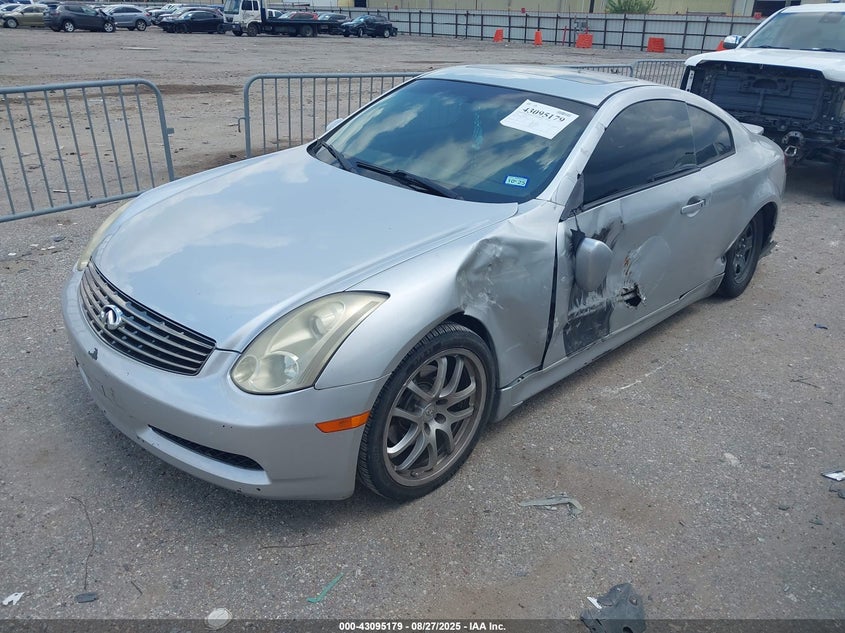 2007 Infiniti G35 silver coupe gasoline JNKCV54E87M900681 photo #3