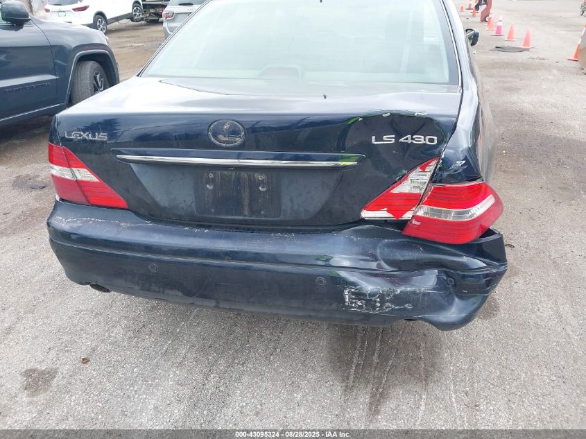 2006 Lexus Ls 430 VIN: JTHBN36F465030524 Lot: 43095324