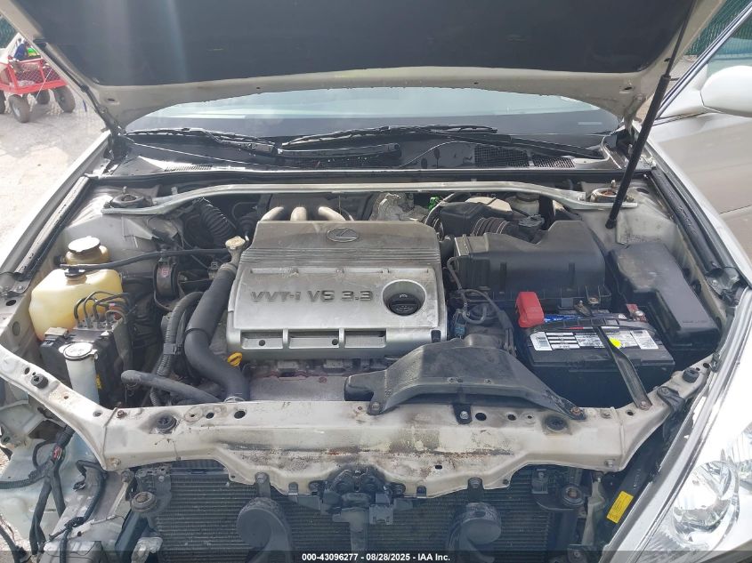 2004 Lexus Es 330 VIN: JTHBA30G240010599 Lot: 43096277