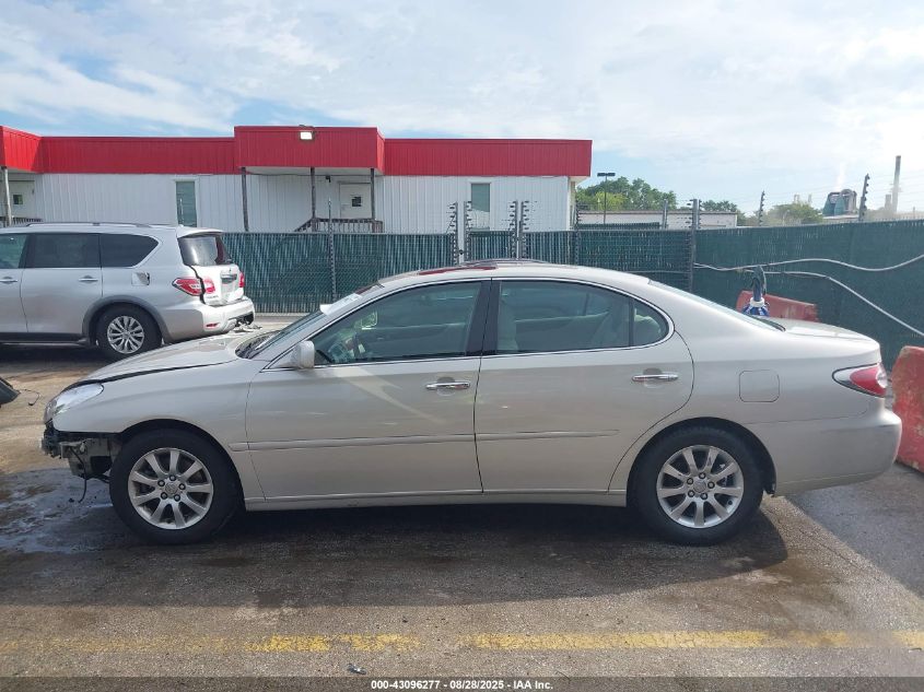 2004 Lexus Es 330 VIN: JTHBA30G240010599 Lot: 43096277