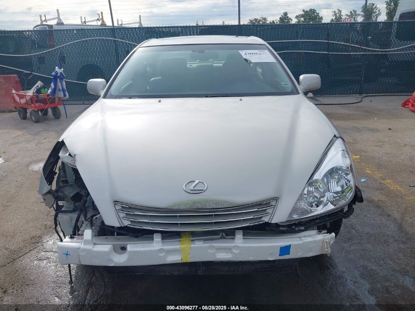 2004 Lexus Es 330 VIN: JTHBA30G240010599 Lot: 43096277