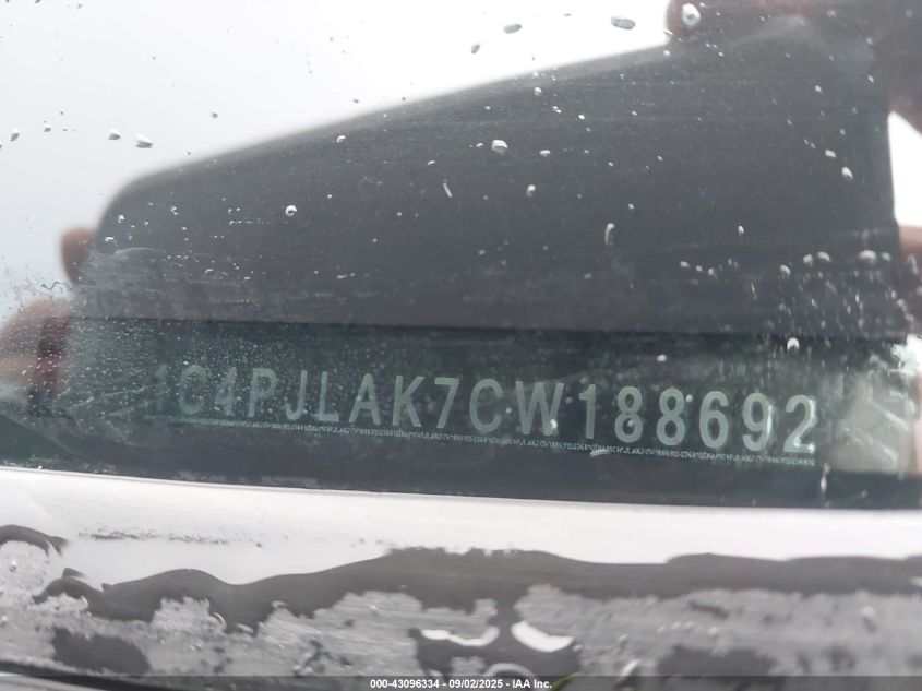 2012 Jeep Liberty Sport VIN: 1C4PJLAK7CW188692 Lot: 43096334