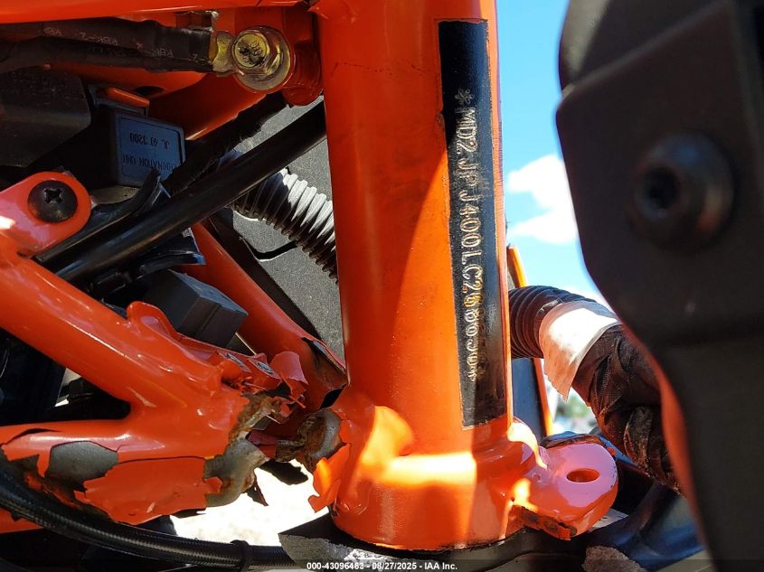 2020 Ktm 390 Duke VIN: MD2JPJ400LC268656 Lot: 43096463