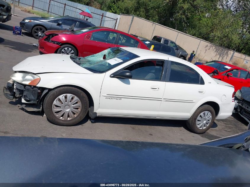 2001 Dodge Stratus Se VIN: 1B3EJ46X41N696754 Lot: 43096773