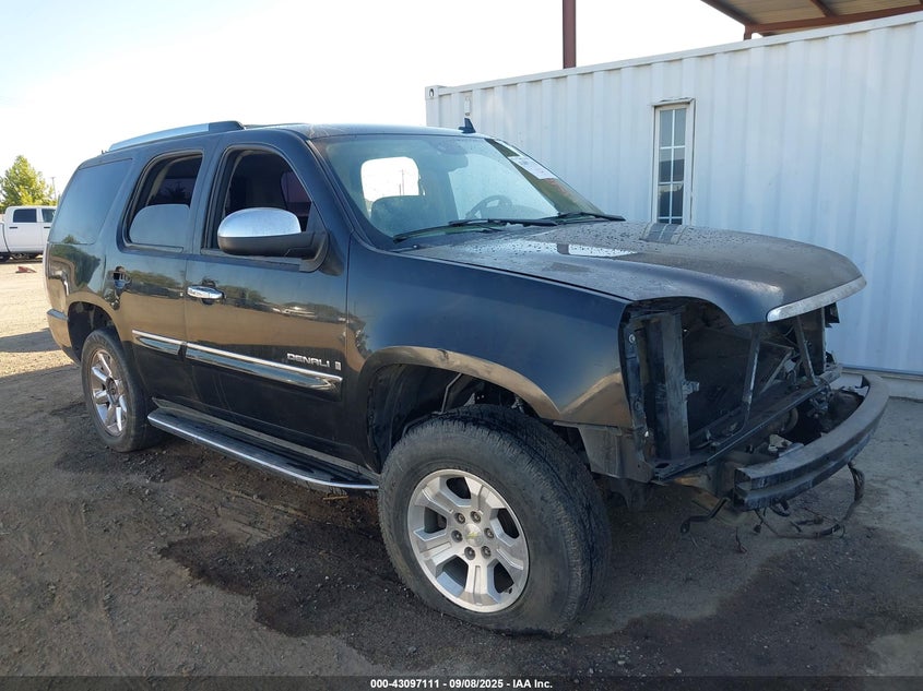 2007 GMC Yukon Denali black other gasoline 1GKFK63857J238038 photo #1
