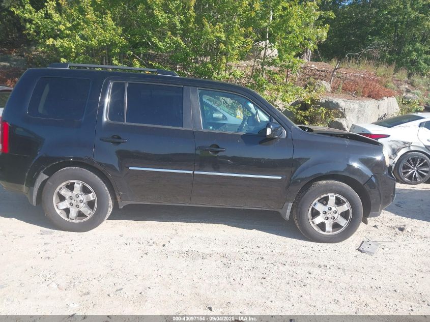 2011 Honda Pilot Touring VIN: 5FNYF4H99BB025494 Lot: 43097154