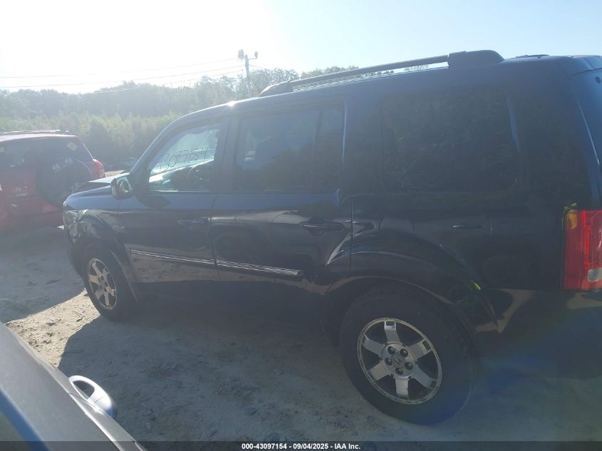 2011 Honda Pilot Touring VIN: 5FNYF4H99BB025494 Lot: 43097154