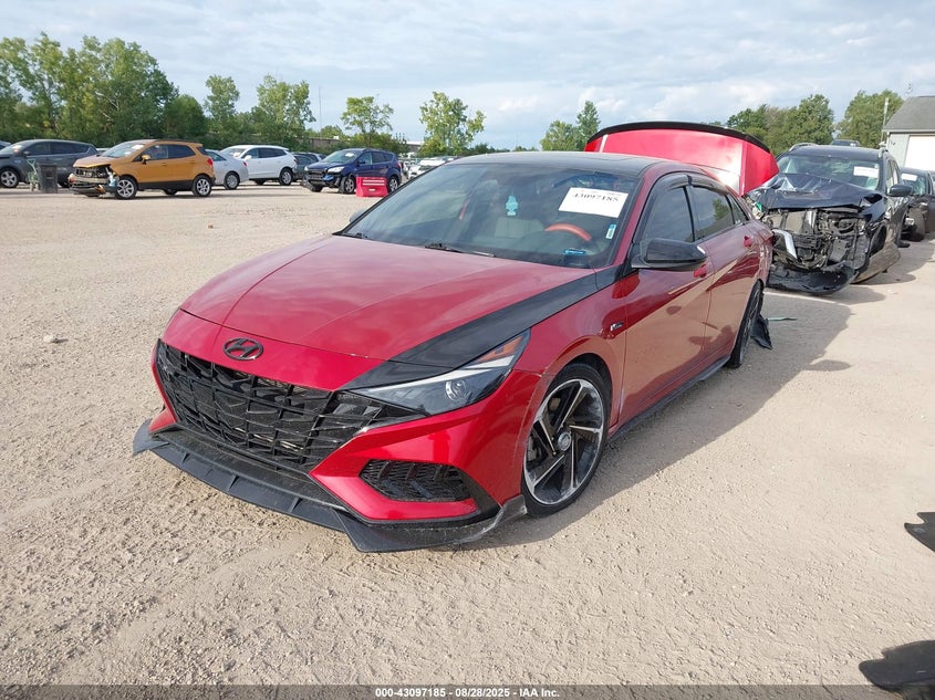 VIN KMHLR4AF2NU231796 2022 HYUNDAI ELANTRA N LINE