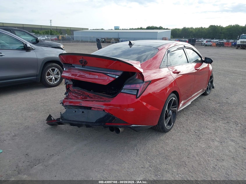 VIN KMHLR4AF2NU231796 2022 HYUNDAI ELANTRA N LINE