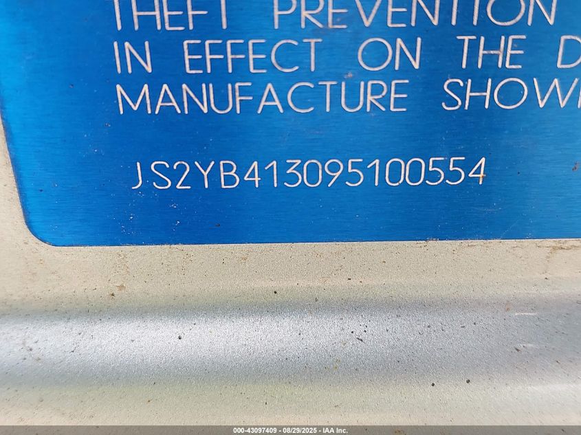 2009 Suzuki Sx4 Technology VIN: JS2YB413095100554 Lot: 43097409