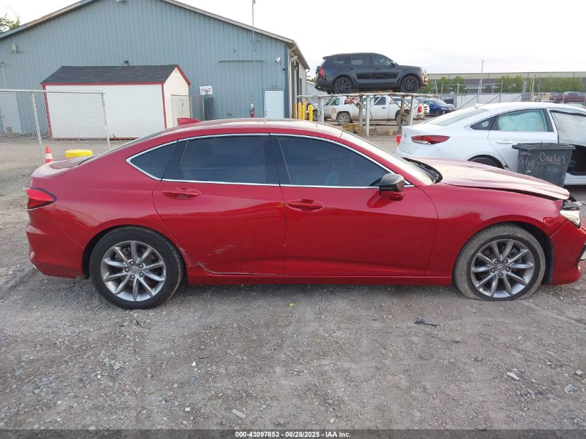 2021 Acura Tlx Standard VIN: 19UUB6F37MA008131 Lot: 43097853