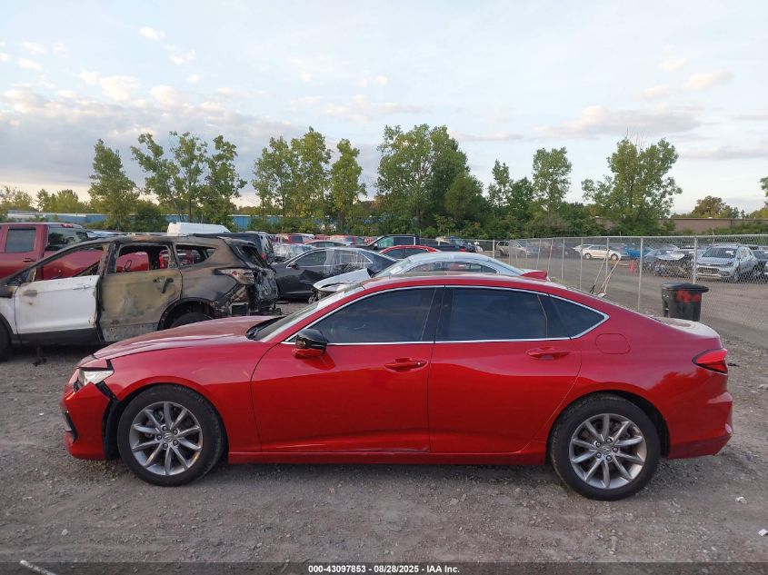 2021 Acura Tlx Standard VIN: 19UUB6F37MA008131 Lot: 43097853