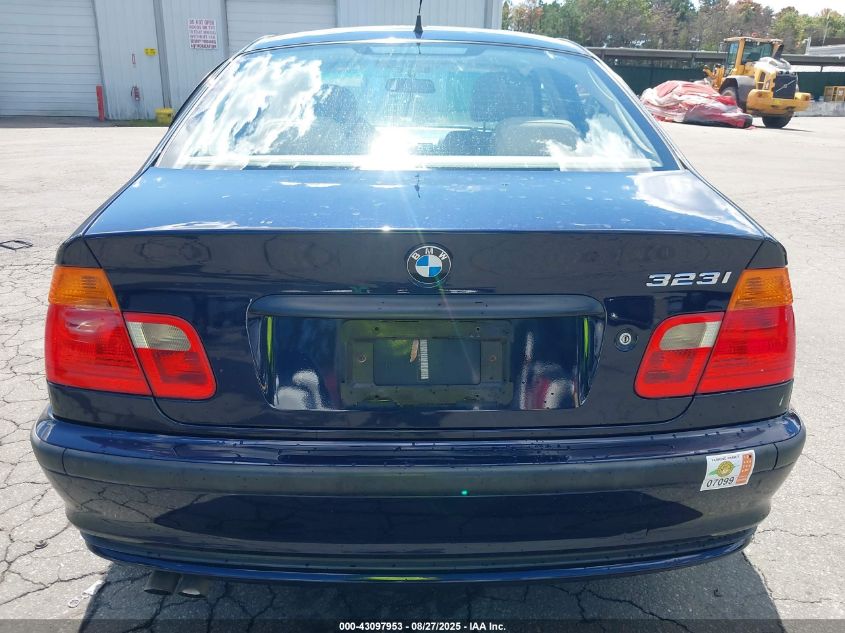 2000 BMW 323I VIN: WBAAM3339YKC67122 Lot: 43097953